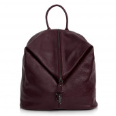 Rucsac dama din piele naturala DiAmanti Zanella Bordo